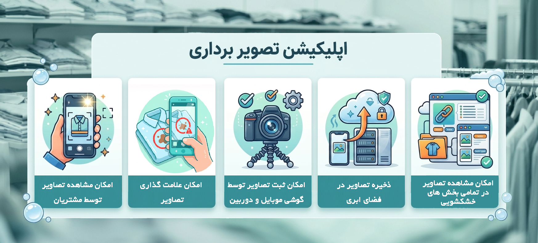 اپلیکیشن تصویر برداری خشکشویی